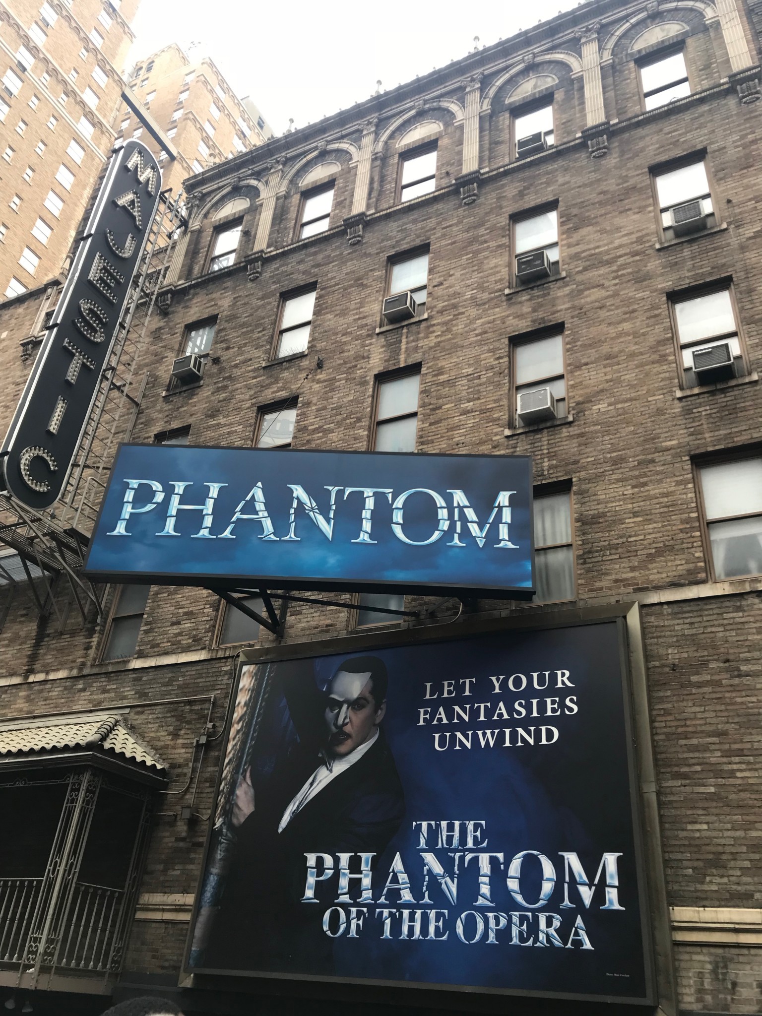 The Phantom of the Opera, Majestic Theatre, Broadway. Erika Tamaura